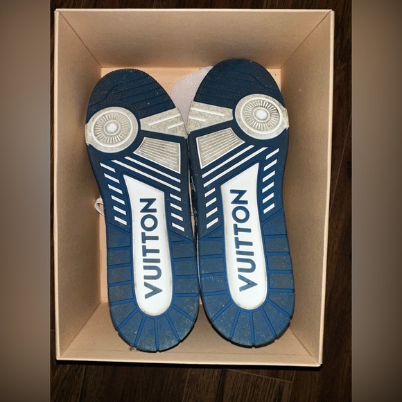Louis Vuitton Trainers, Blue, Size 15, Like New with Box - Picture 3 of 11